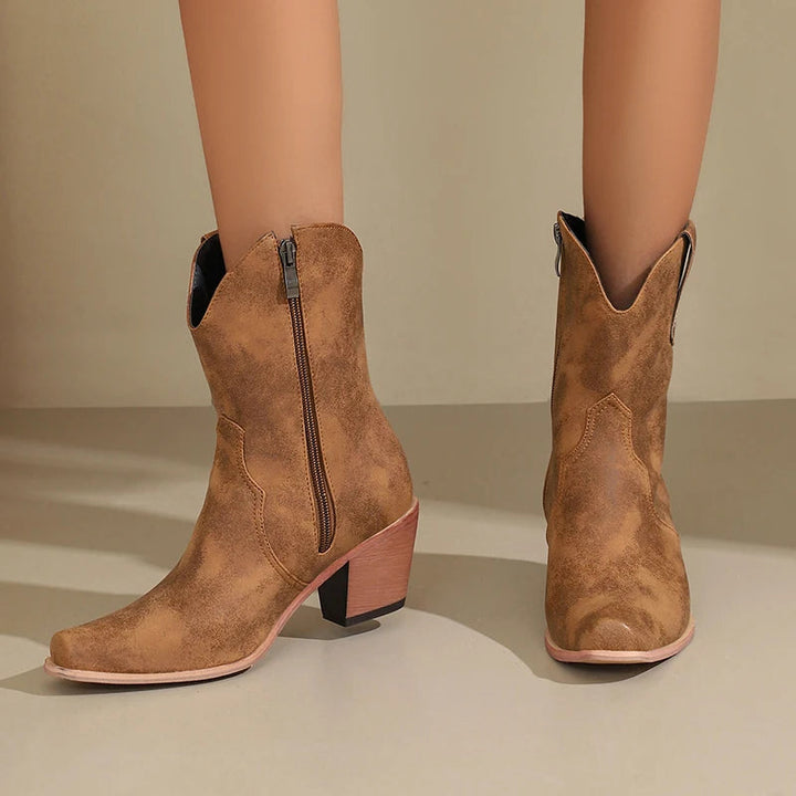 Skórzane Kowbojkowe Buty Sierra