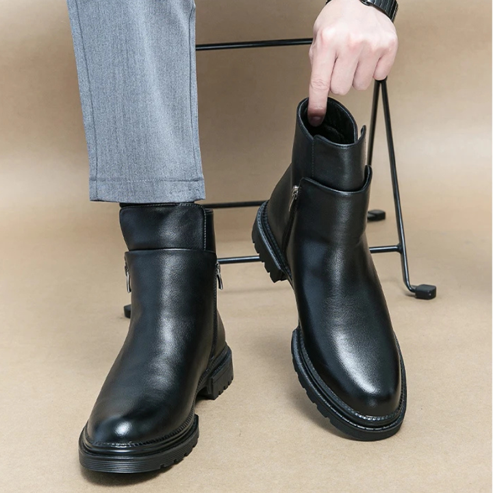 Skórzane Botki Mercer