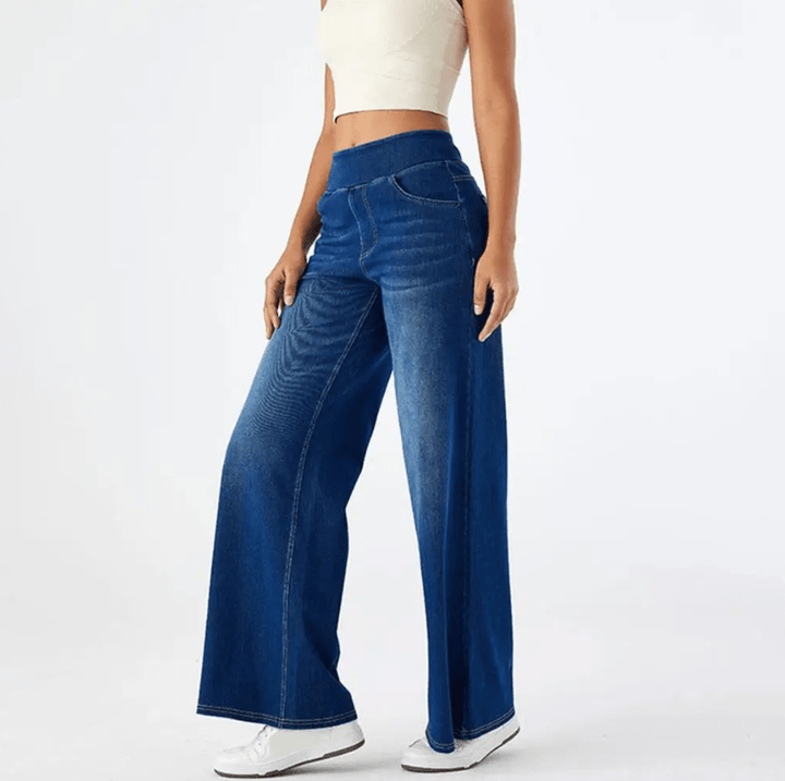 LINDA | Jeansy z wysokim stanem