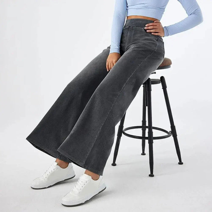 LINDA | Jeansy z wysokim stanem