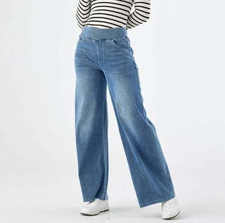 LINDA | Jeansy z wysokim stanem