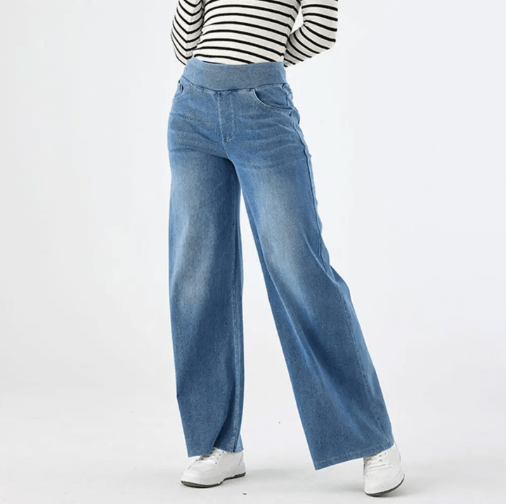 LINDA | Jeansy z wysokim stanem