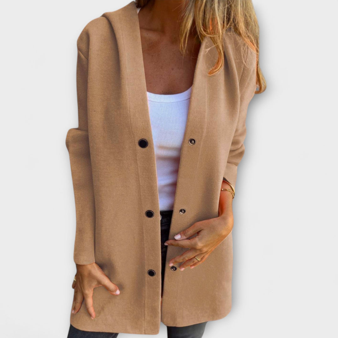 Wioleta | Elegancka kurtka z kapturem